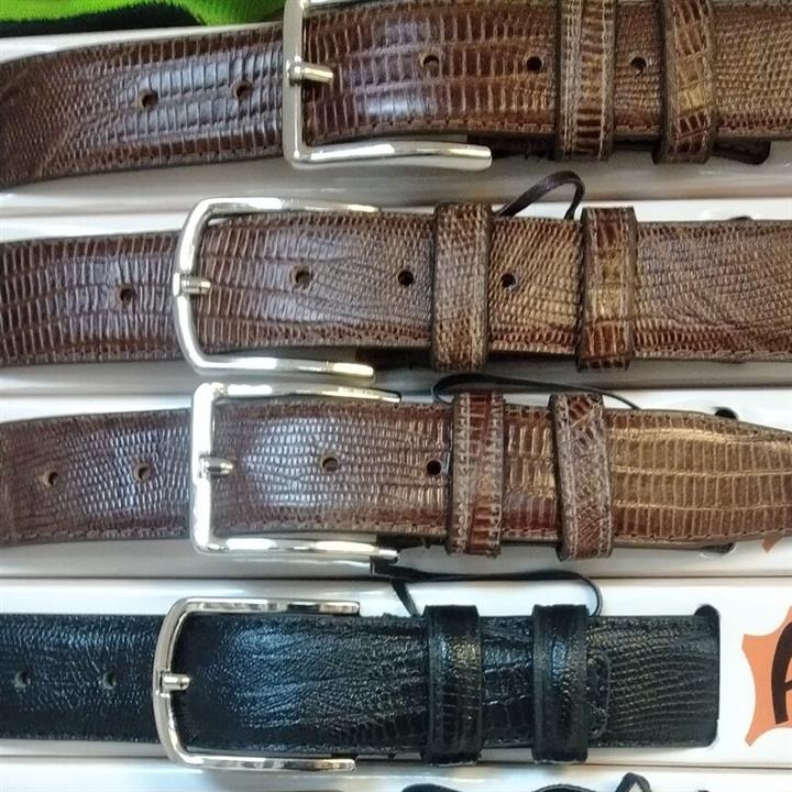 کمربند چرم گاوی با قلاب کلاسیک